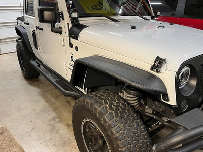 Brand new Pocket Rivet Fender Flare for 2007-2017 Jeep Wrangler