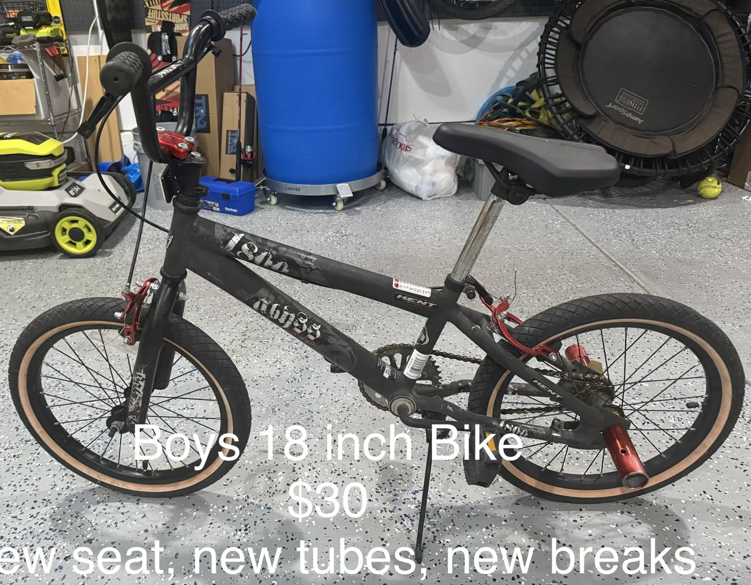 Kent Ambush 18-inch Boy's BMX Bike - New Seat, Tubes, & Brakes