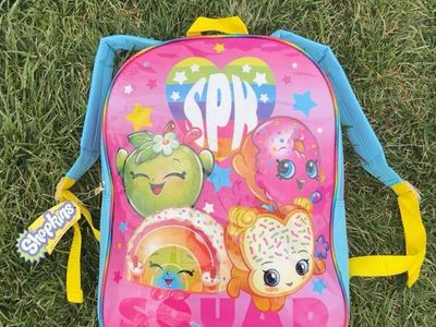 Shopkins Backpack Book 16 inc “Discontinue”