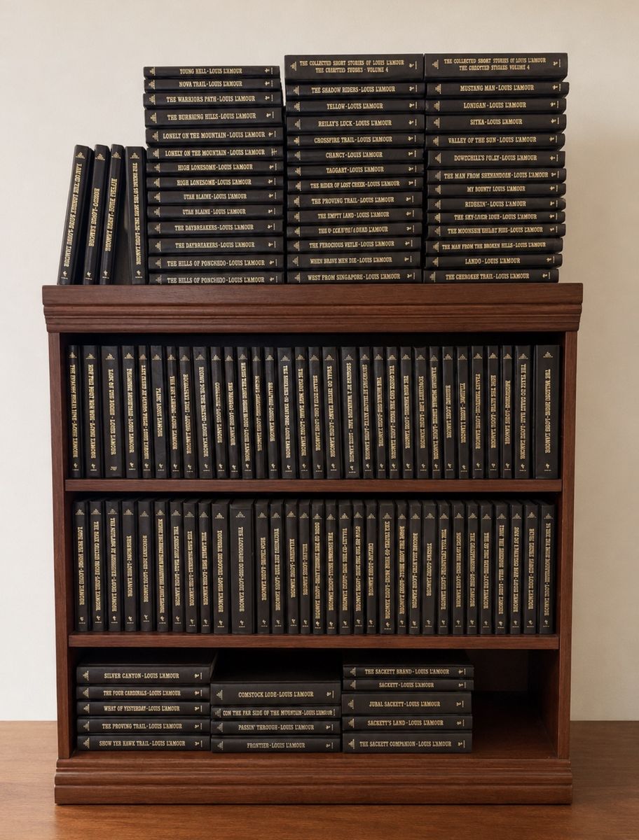 Louis L’Amour Leather bound book collection