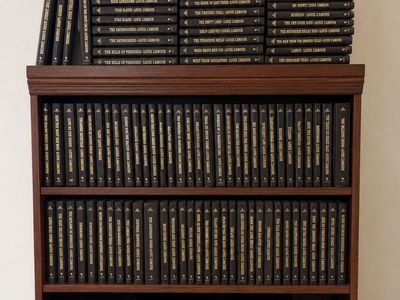 Louis L’Amour Leather bound book collection