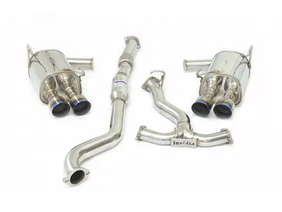 Invidia Q300 Stainless Steel Single Layer Titanium Burnt Tip Quad Tip Cat Back Exhaust for 2022-2025 Subaru WRX HS22WRXG2T