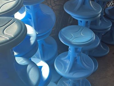 Simplay3 Blue Plastic Wobble Stool Active Classroom Seating