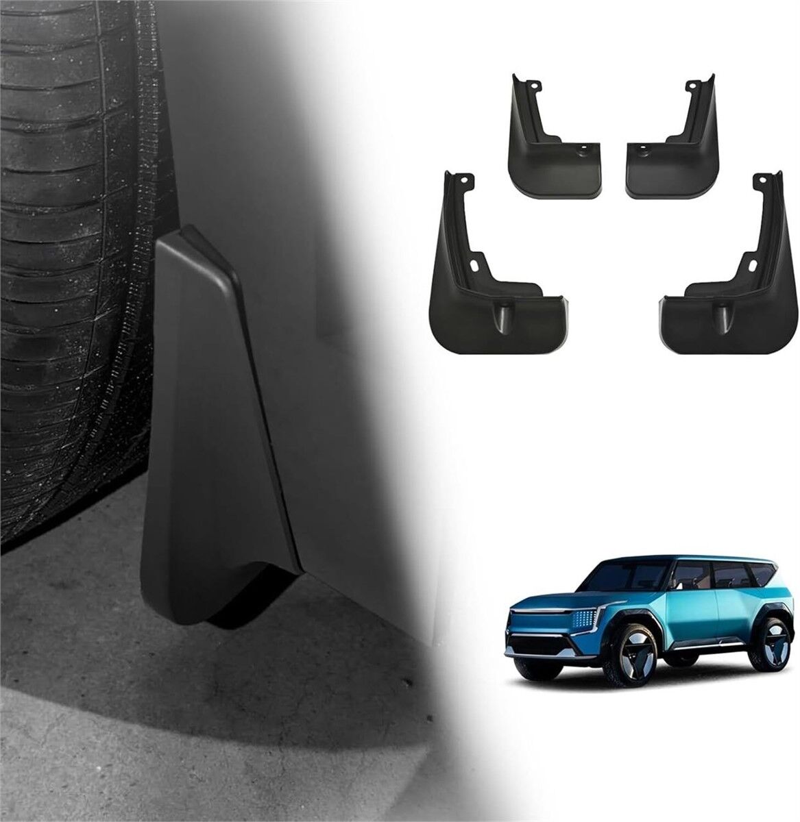 Mud Flaps Compatible with Kia EV9 - Unopened