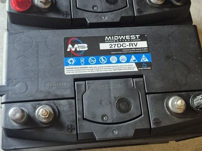 Midwest 27DC-RV Deep Cycle RV Batteries- Used, Good Condition