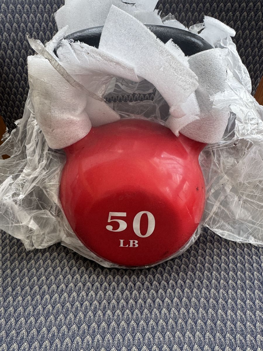Balance From All-Purpose Color Vinyl Coated Kettlebells, 50 lbs