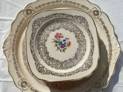 Queen Anne Union 22K Gold Filigree Set