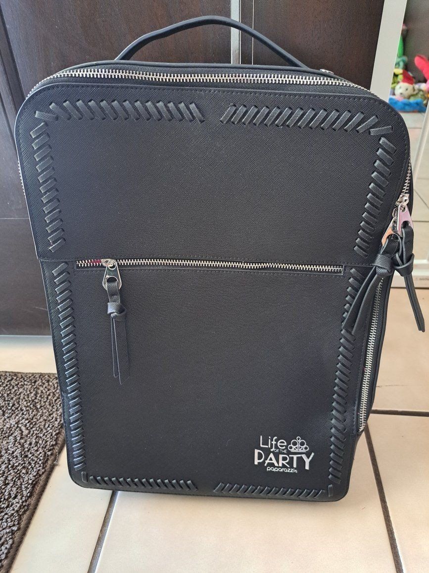 New black suitcase backpack 