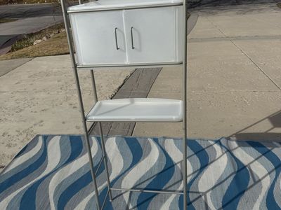 Bathroom Storage Space Saver Shelf and Cabinet