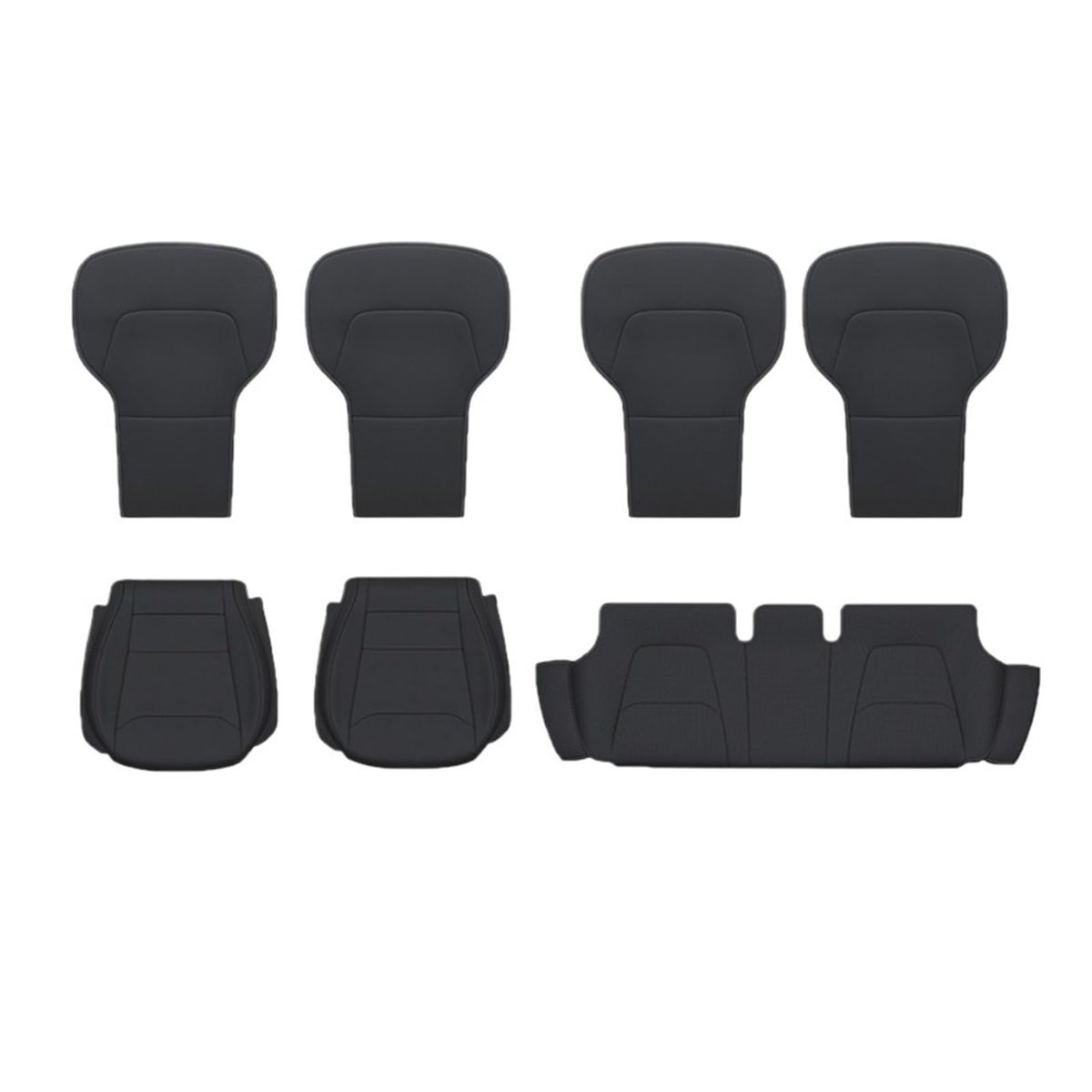 2025 Tesla Model Y Juniper Leather Seat Cover Seat Cushion (My-Juniper-Black)