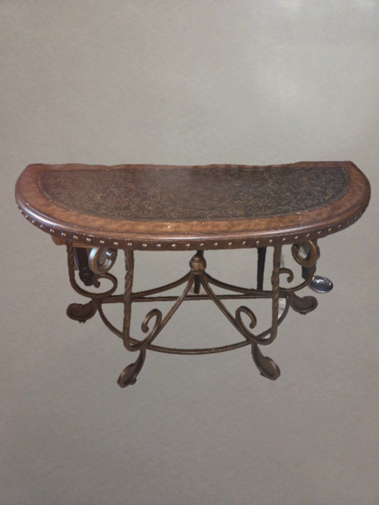 Signature Design "Ashley" Tuscan Style Demilune Entry/Console Table