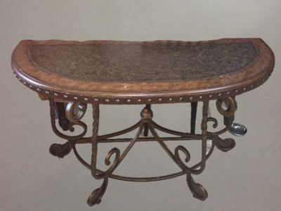 Signature Design "Ashley" Tuscan Style Demilune Entry/Console Table