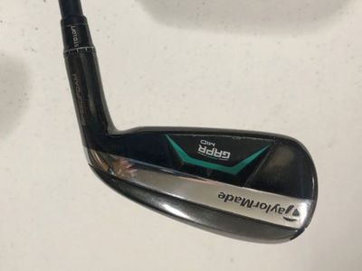 TaylorMade RH GAPR MID 21* 4 Hybrid Iron- Stiff Graphite KBS Hybrid 80 Shaft with Golf Pride Tour Velvet Grips