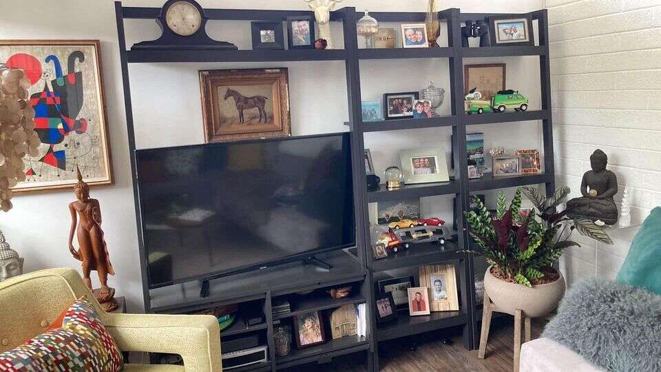 Crate and Barrel Floating Entertainment 3 Piece Shelving