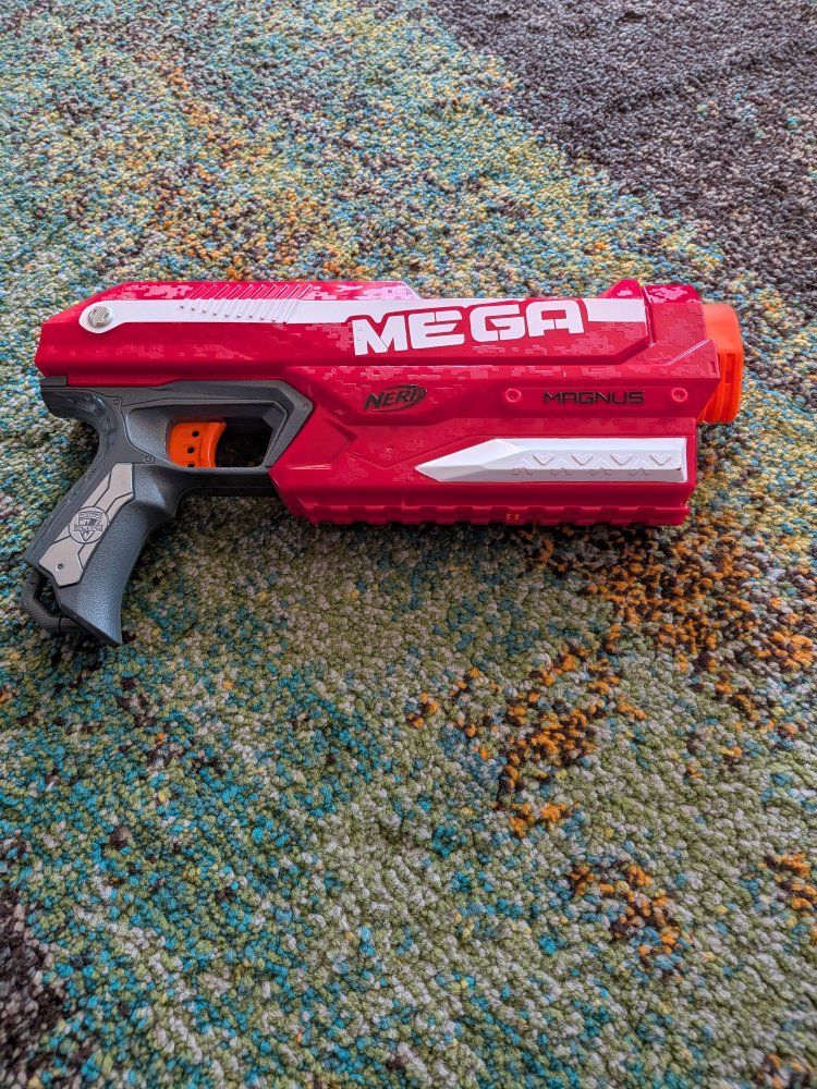 Nerf N-Strike Mega Magnus Blaster Toy Gun - Red/Grey