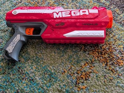 Nerf N-Strike Mega Magnus Blaster Toy Gun - Red/Grey