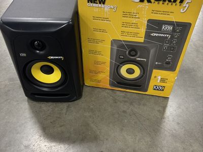 KRK Rokit 5 G3 Powered Studio Monitor - Black/Yellow - Single Speaker