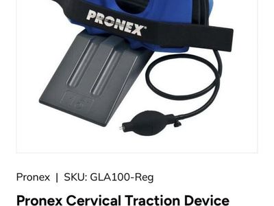 Pronex Cervical Traction Device - Regular 14"-16" for Neck Pain Relief with Carry Bag