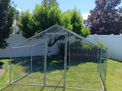 Chicken Coop & Run with Food Storage - & other items for chickens