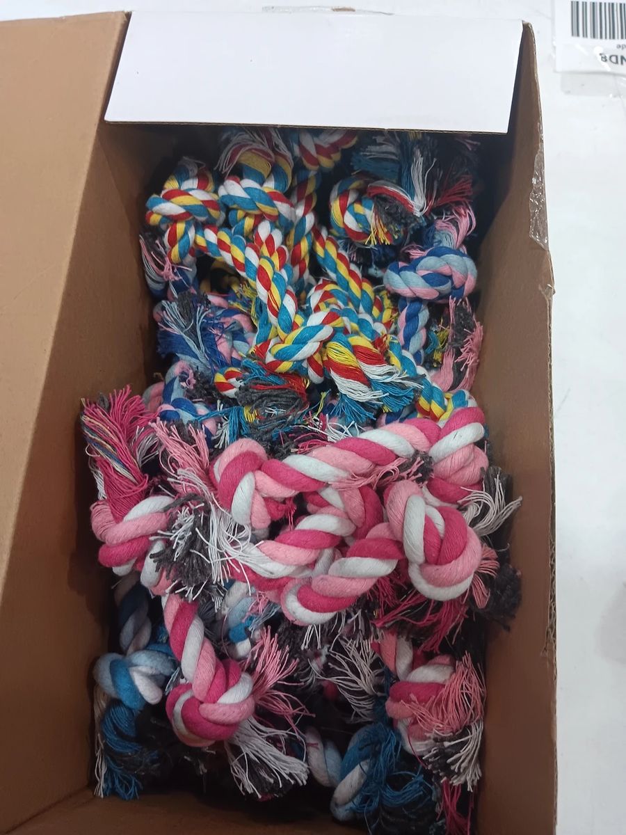 2 knot rope dog toys (6 inches)