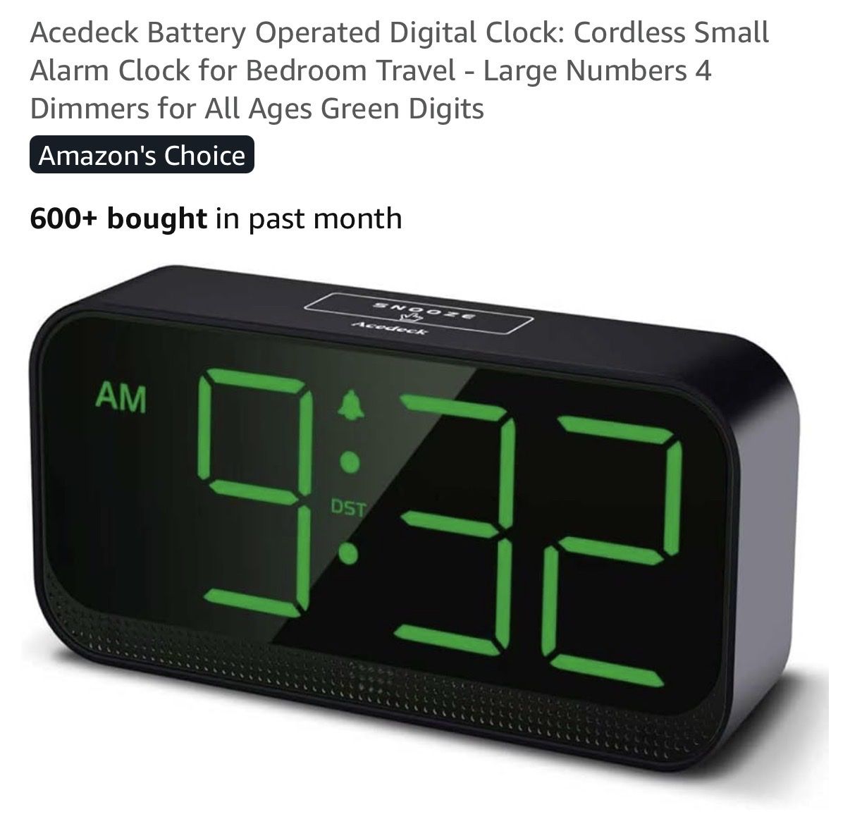 NEW!Battery or plug in Operated Digital Clock