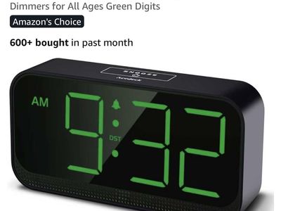 NEW!Battery or plug in Operated Digital Clock