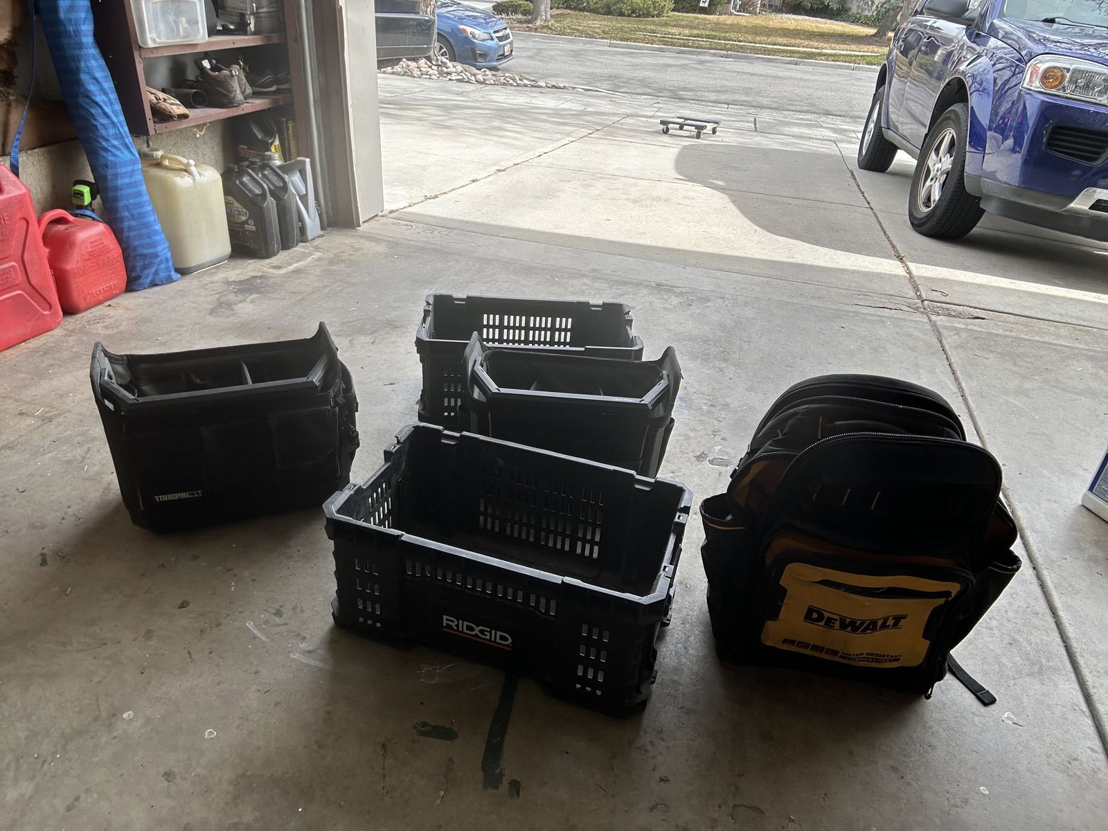 Tool Bags, Totes, And Crates