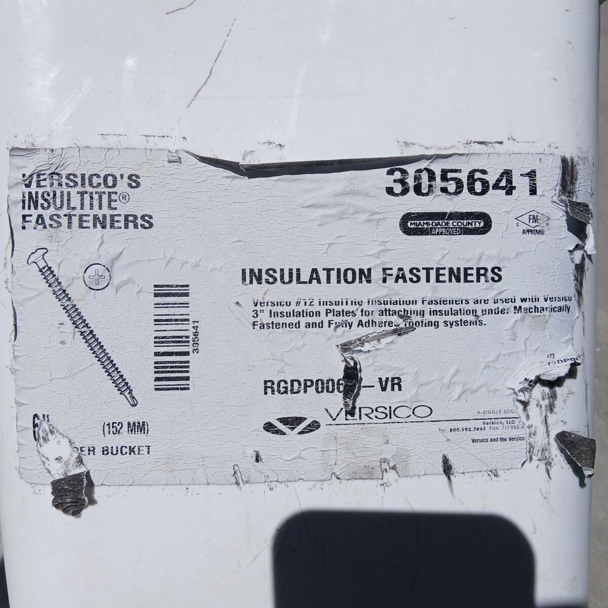 6" 152mm Phillip Head Screws