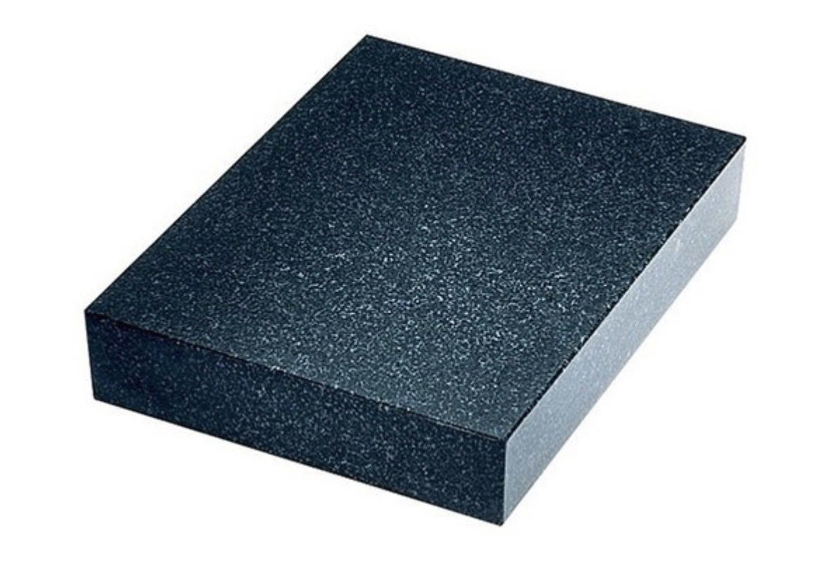 Precise Black Granite Surface Plate, Grade B, 9"x 12"x 2"