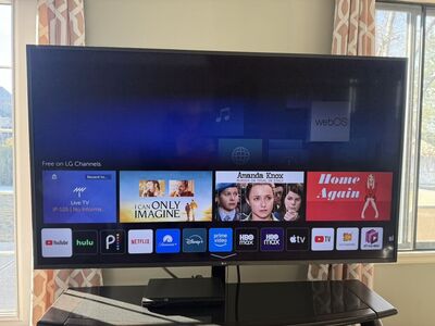 65 LG Smart Tv & Stand Swivel Base