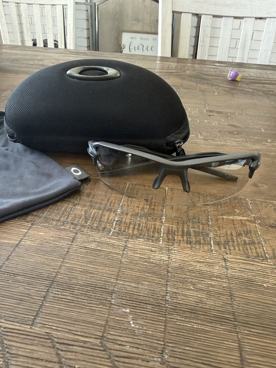 Oakley Sunglasses with Clear Lenses Hard Case Microfiber Bag Included