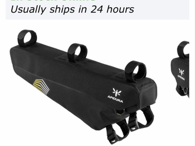 Apidura bike frame bag plus Bontrager Ultimate bike lock for sale or trade.