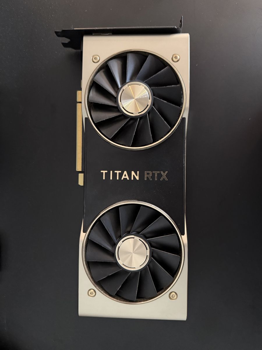 NVIDIA TITAN RTX 24GB GDDR6 PCIe 3.0 x16 Video Graphics Card - Great for Gaming & AI