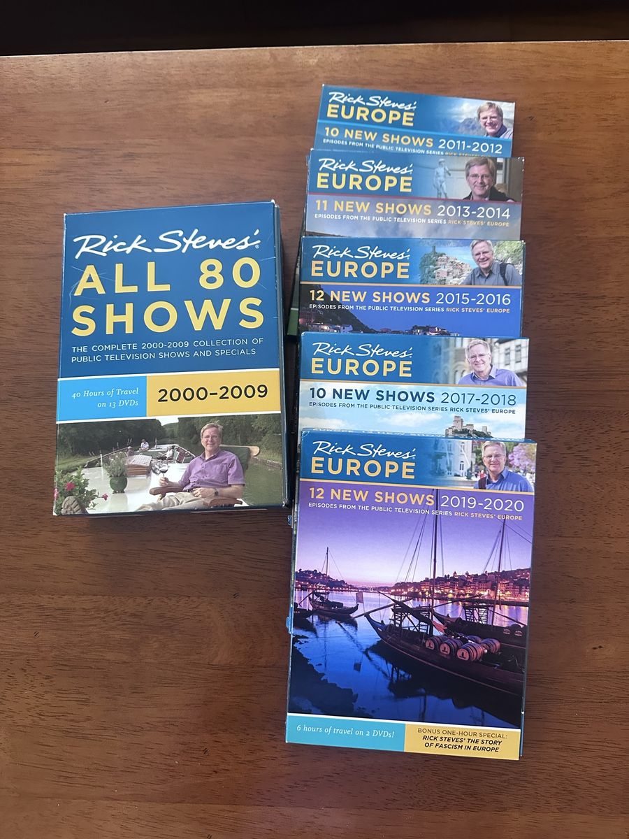 Rick Steves Travel DVDs - 20 seasons! 2000-2020