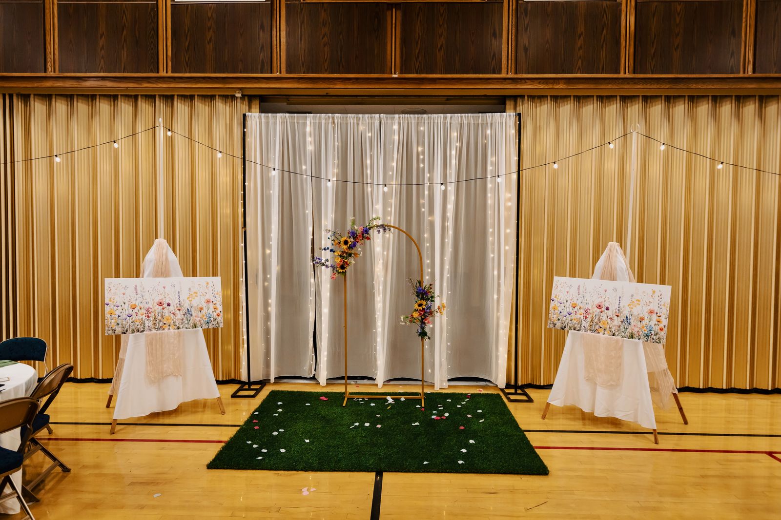 Wedding Backdrop Curtain with Lights
