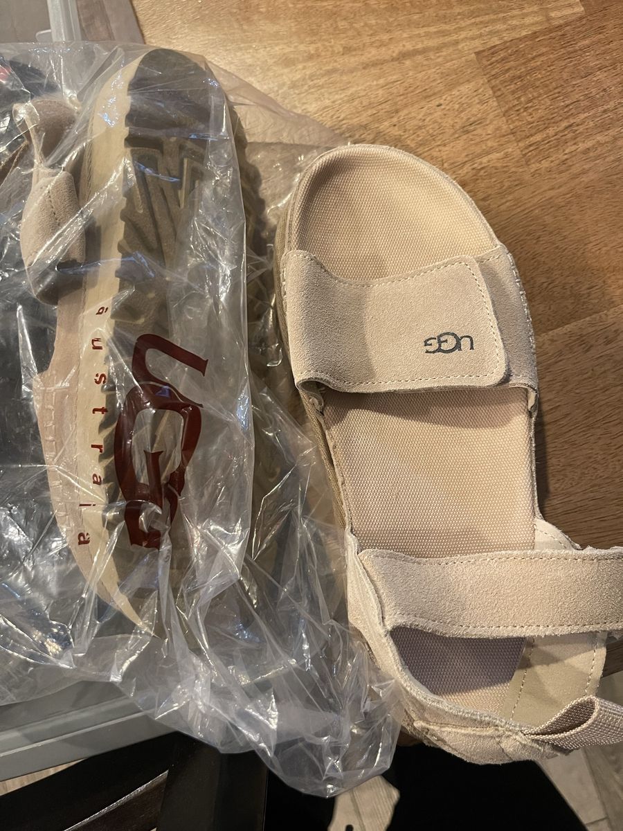 UGG GoldenGlow Sandal Tan Suede Size US 6 / EU 37