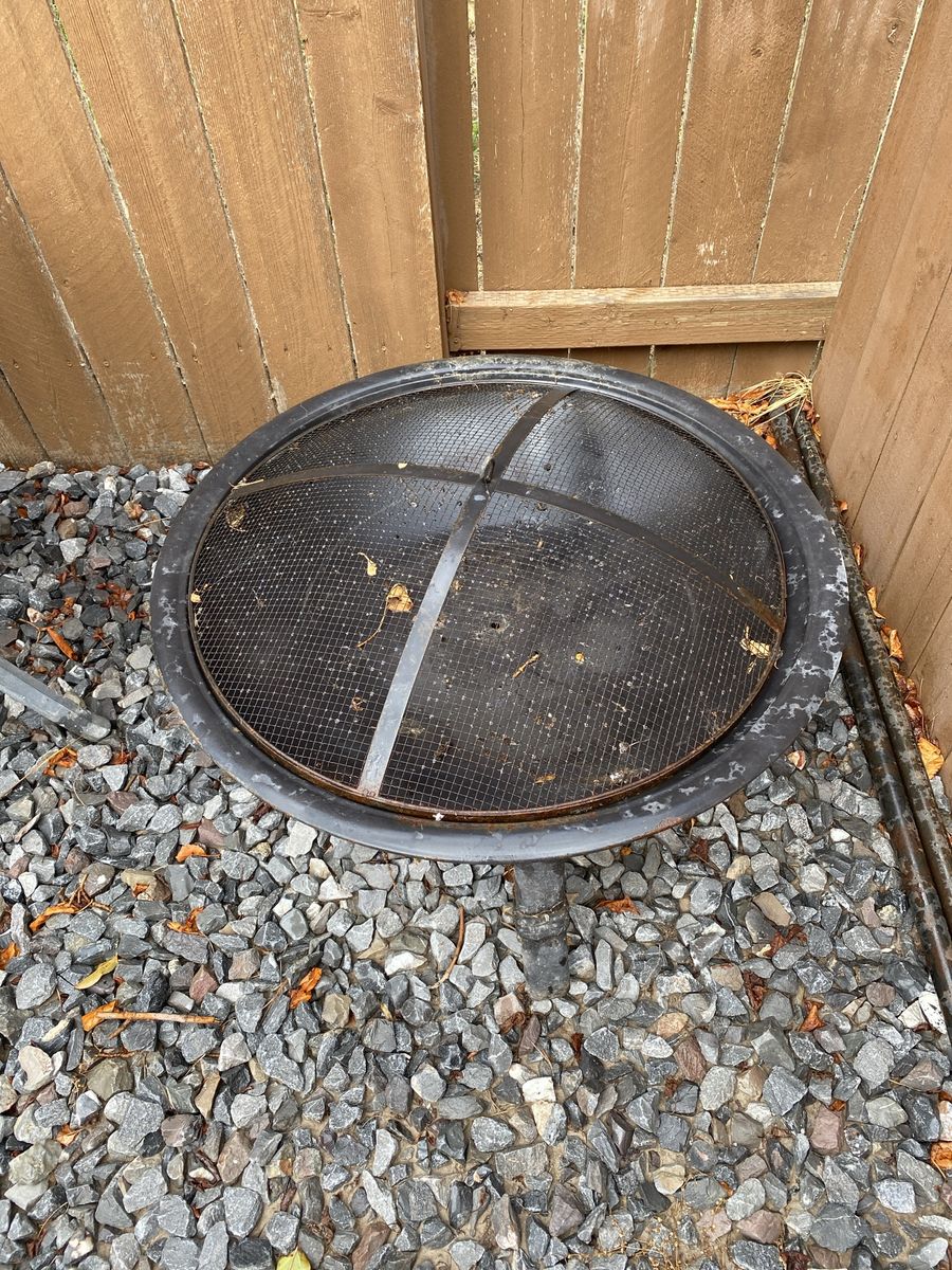 Patio Tables and Fire Pit Set - Used Outdoor Furniture