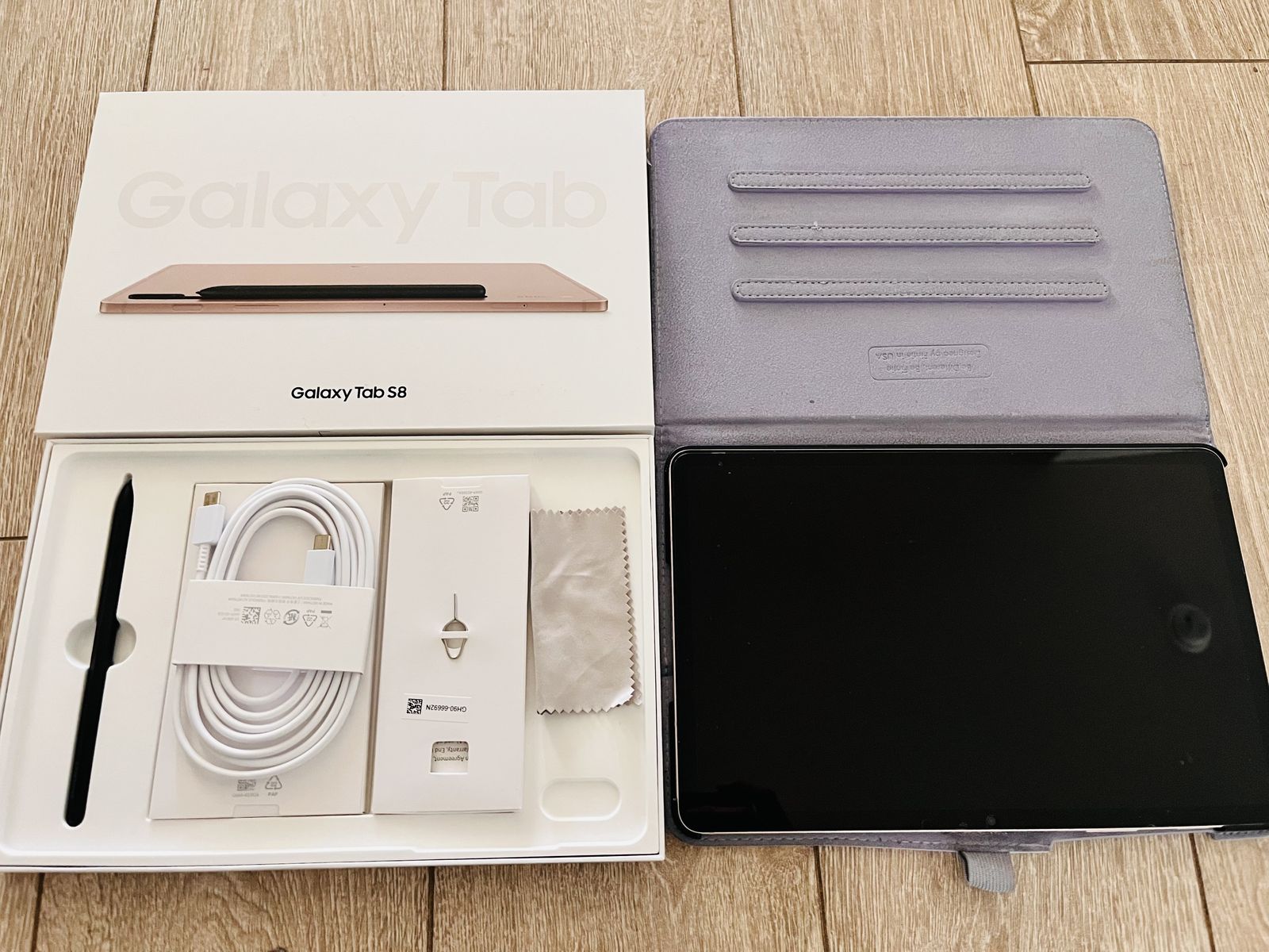 Galaxy Tab S8 with case
