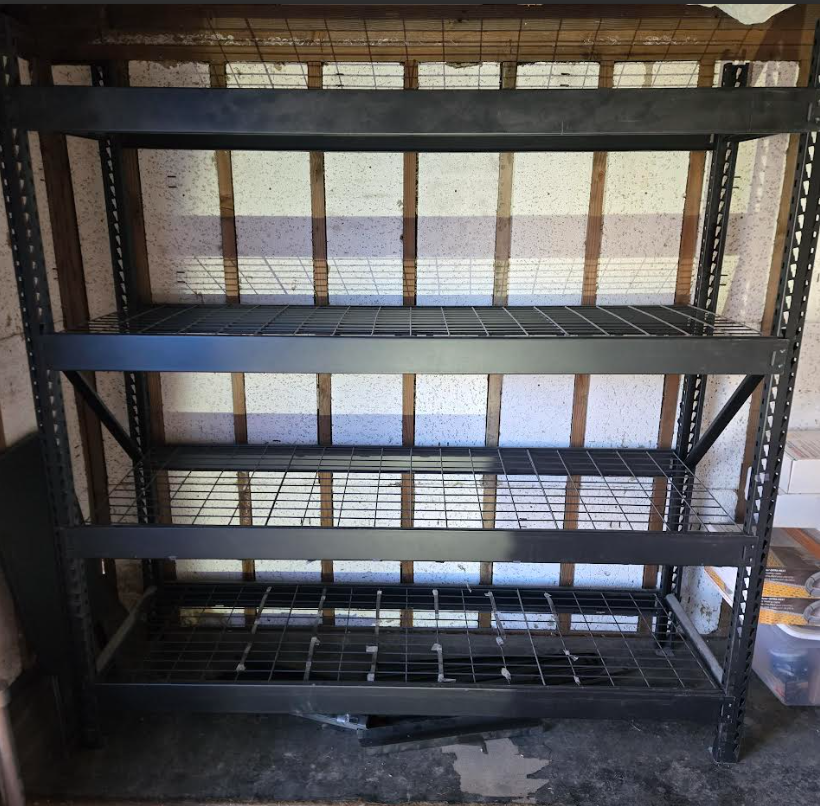 Husky Freestanding Storage Shelf black 78t x 77w x 24d