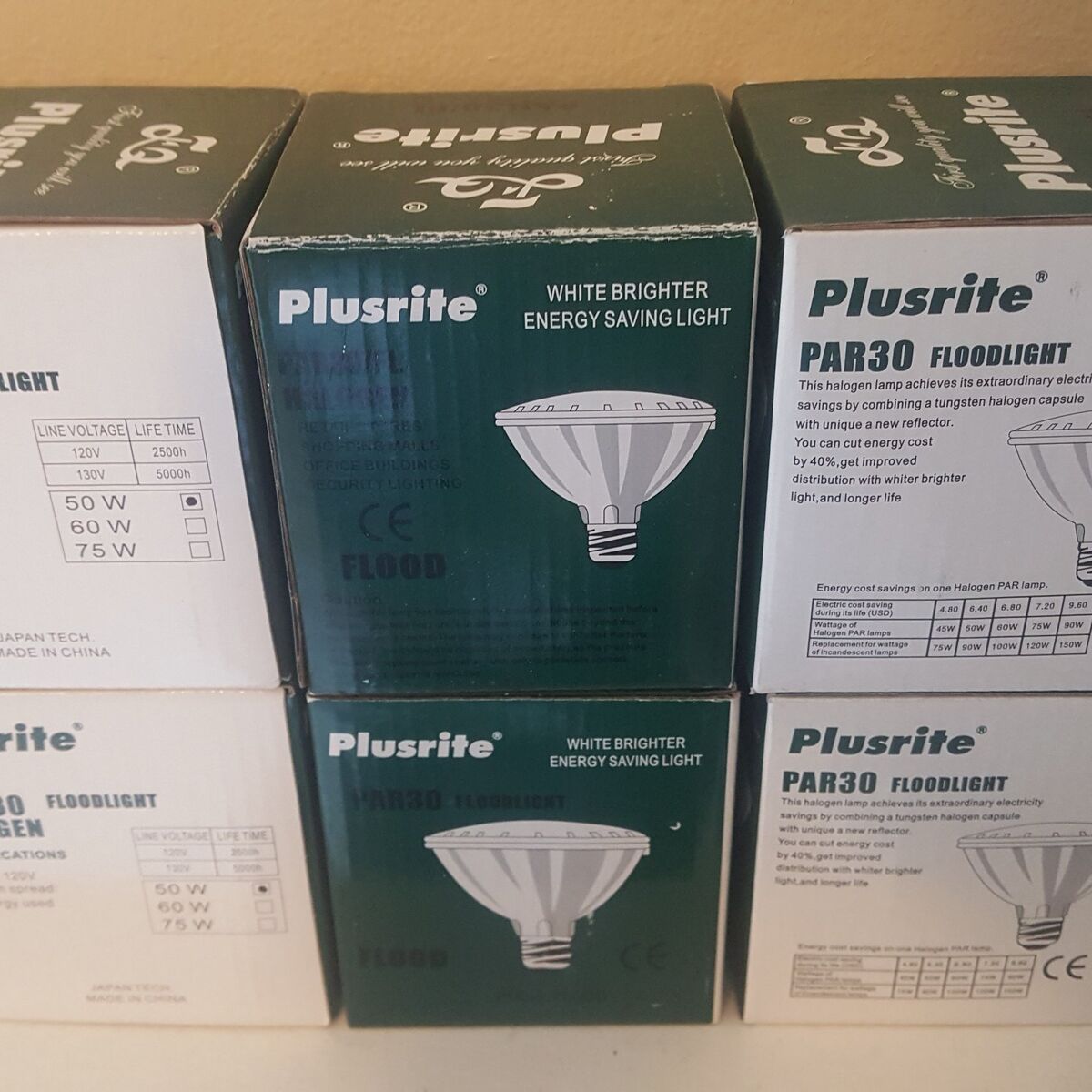 6 New Plusrite PAR30 Floodlight Bulbs