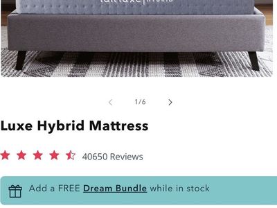 Queen luxe hybrid mattress