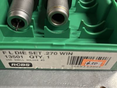 RCBS .270 Win Full Length Die Set.