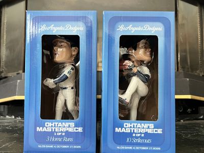 Shohei Ohtani Masterpiece Bobblehead Set 1 & 2 LA Dodgers NLCS Game 4