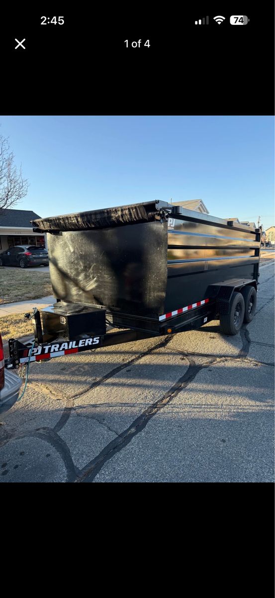 7x14 DUMP TRAILER FOR RENT