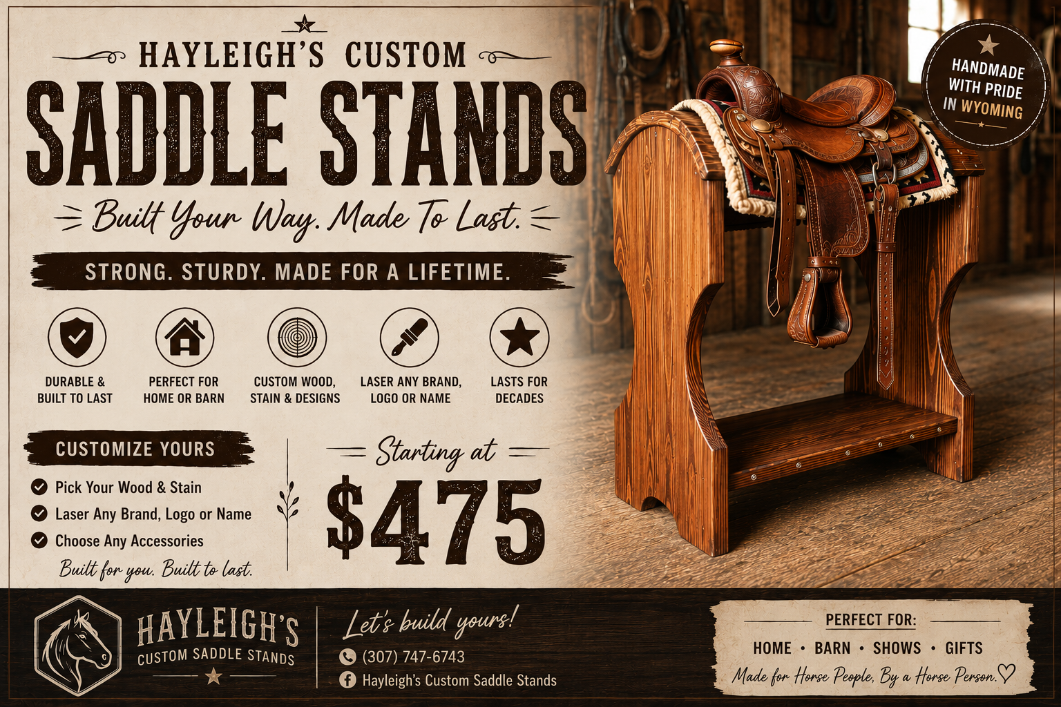 Custom Saddle Stands