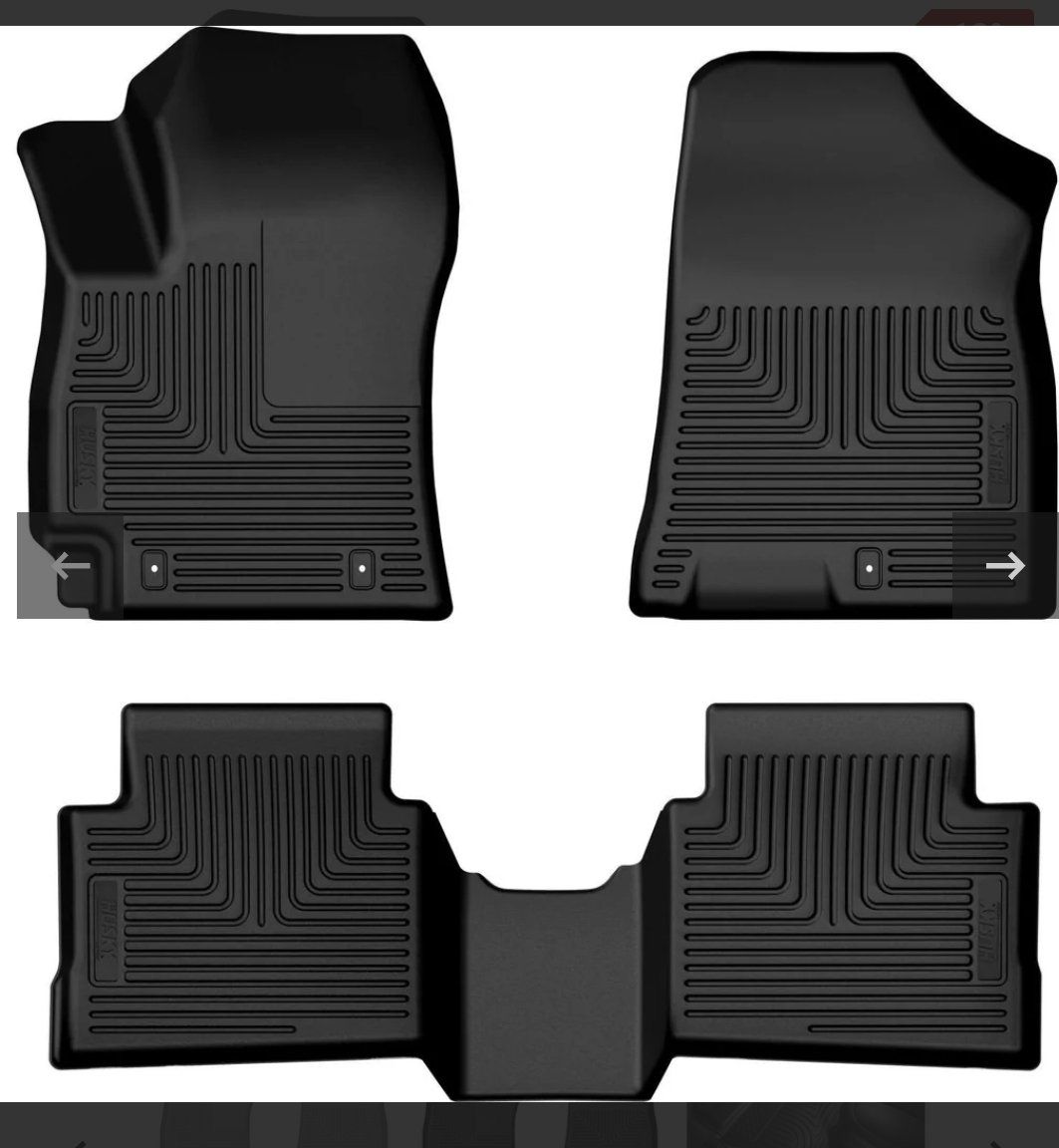 Husky Liners 24-25 Hyundai Kona Weatherbeater Front & 2nd Seat Floorliner (3pc Set) - Blk 95951 Auto Car