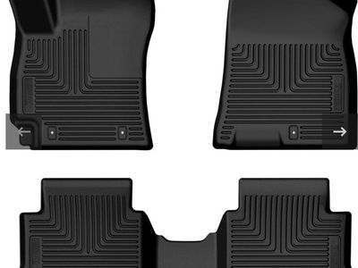 Husky Liners 24-25 Hyundai Kona Weatherbeater Front & 2nd Seat Floorliner (3pc Set) - Blk 95951 Auto Car