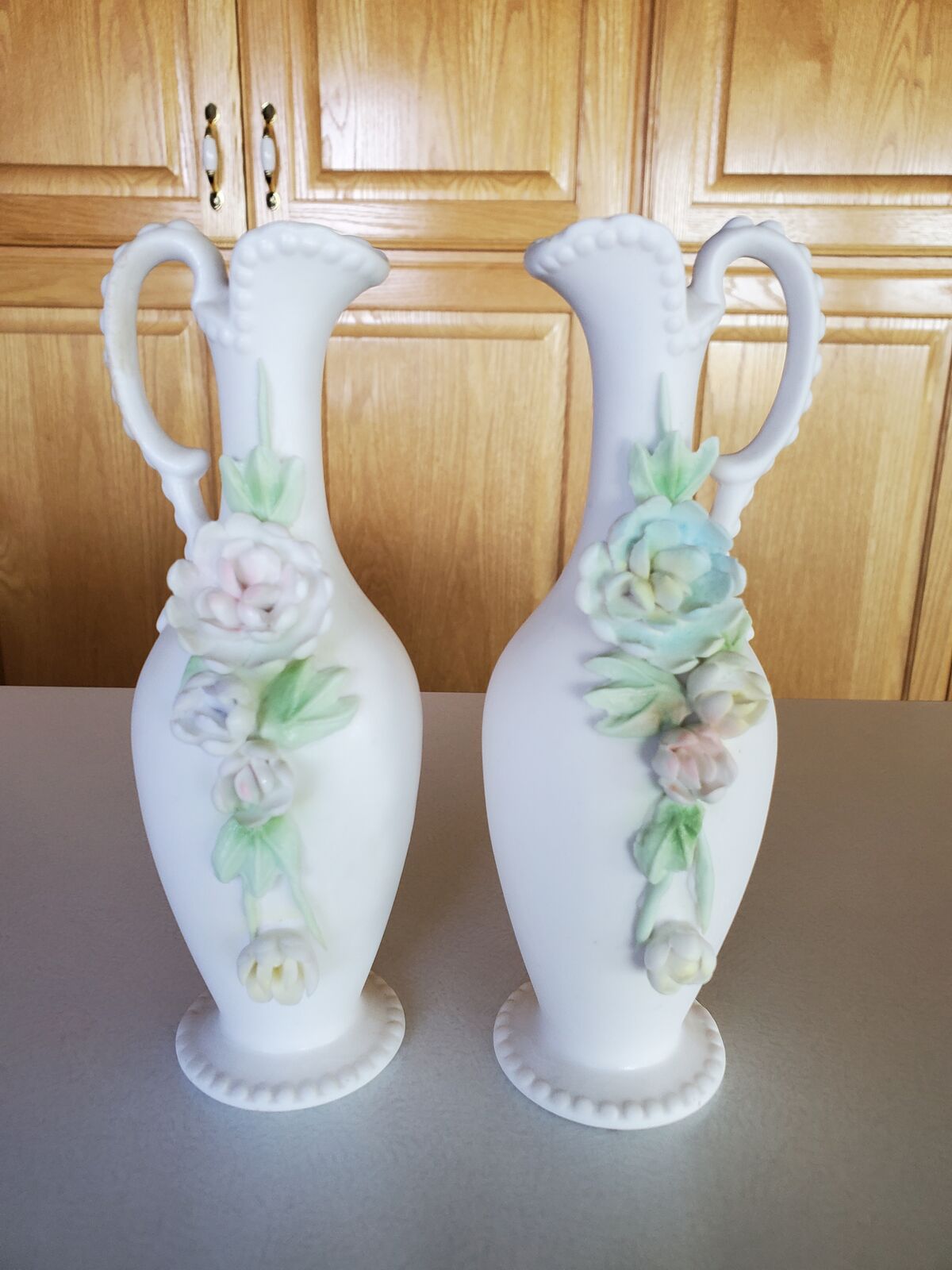 Lenwile Ardalt Fine Quality China Japan Verithin Matching Bud Vases