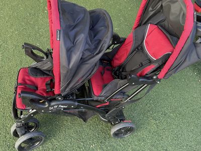 Sit n stand double stroller