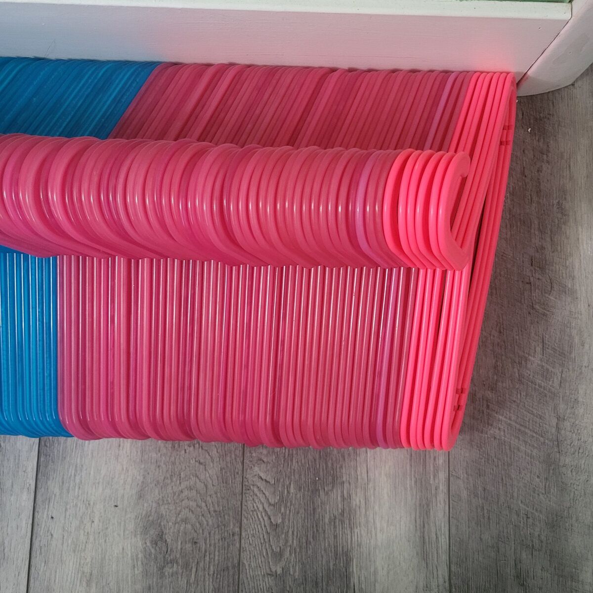 Pink IKEA hangers
